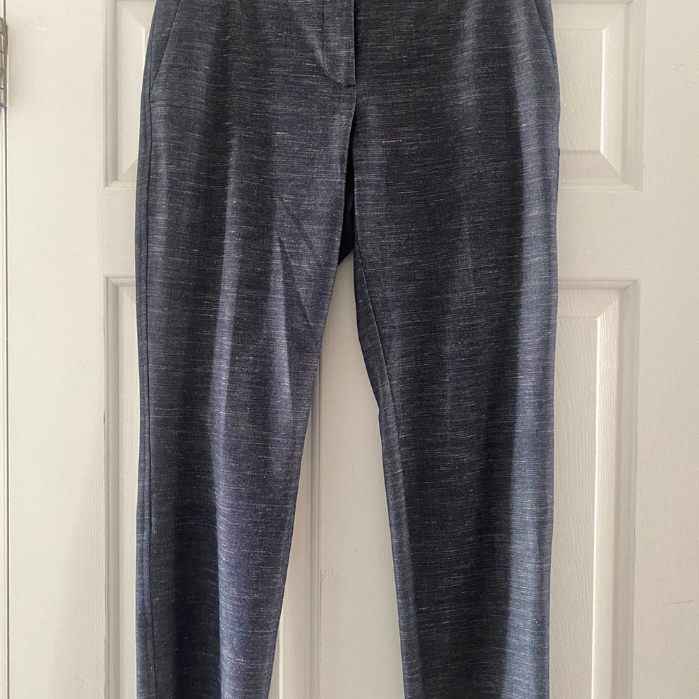 Loft Julie Fit Ankle Navy Dress Pants